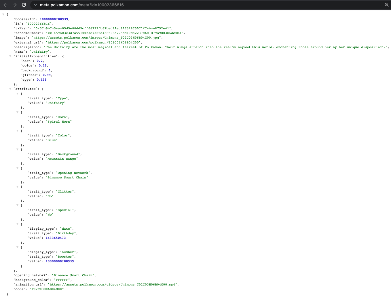 Original Metadata