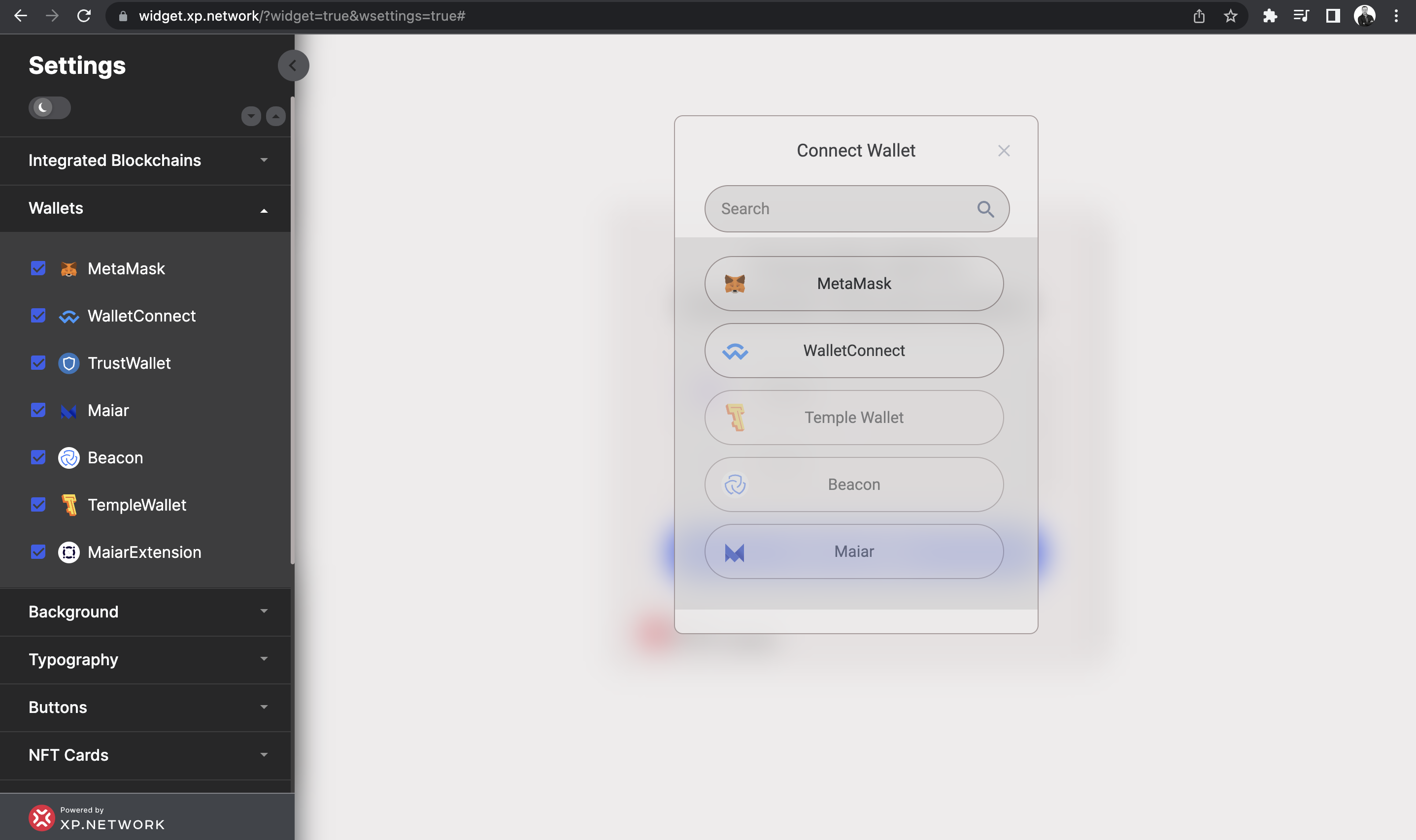 Integrated Wallets