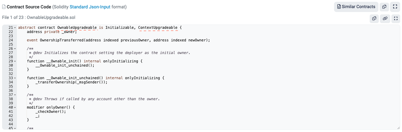 Upgradable example