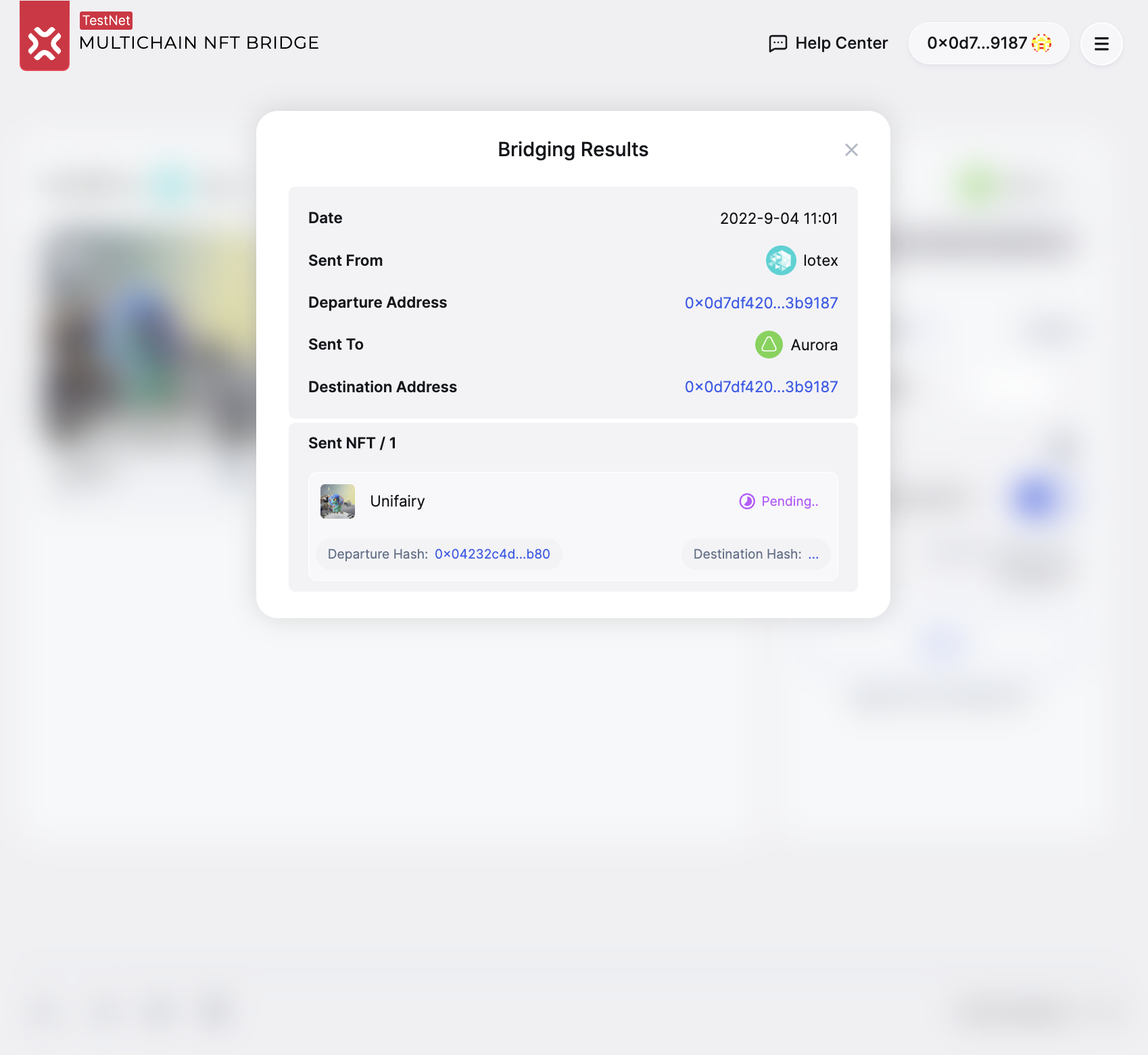 Transferring STFs